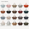 Collapsible PU Leather Top Handle Tote Bag