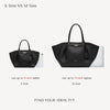 Collapsible PU Leather Top Handle Tote Bag