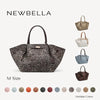 Collapsible PU Leather Top Handle Tote Bag