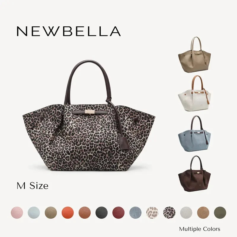 Collapsible PU Leather Top Handle Tote Bag