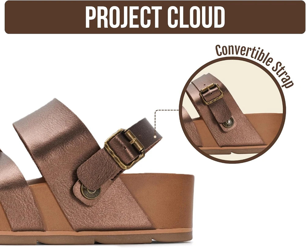 Project Cloud Platform Wedge Sandals