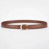 Double Sided Fashion Belt with C Shaped Buckle