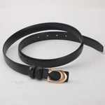 Double Sided Fashion Belt with C Shaped Buckle