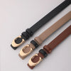 Double Sided Fashion Belt with C Shaped Buckle