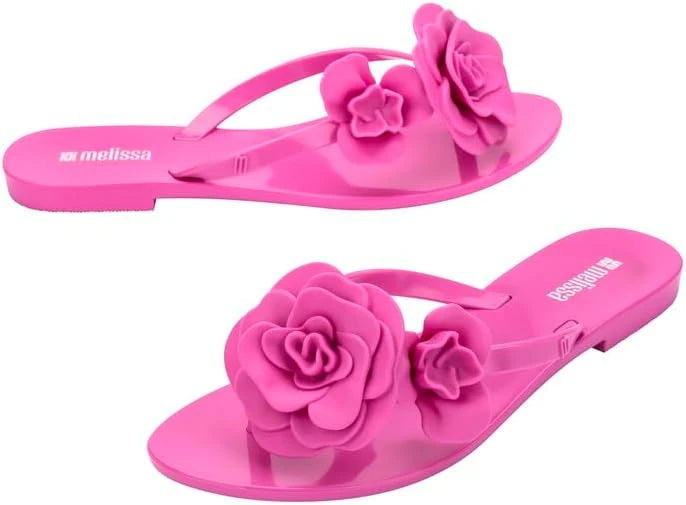 Floral Jelly Flip Flops