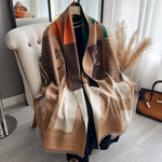 Horse Print Cashmere Blanket Scarf