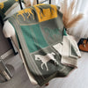 Horse Print Cashmere Blanket Scarf