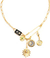 Gold Plated Charm Necklace