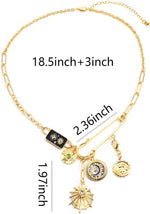 Gold Plated Charm Necklace