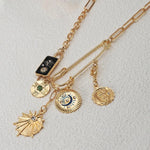 Gold Plated Charm Necklace