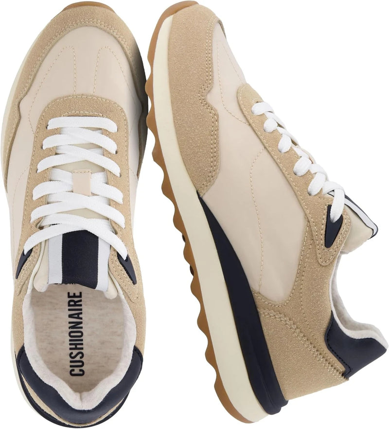 Retro Vegan Suede Memory Foam Fashion Sneakers