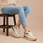 Retro Vegan Suede Memory Foam Fashion Sneakers