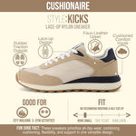 Retro Vegan Suede Memory Foam Fashion Sneakers
