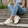 Retro Vegan Suede Memory Foam Fashion Sneakers