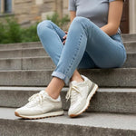 Retro Vegan Suede Memory Foam Fashion Sneakers