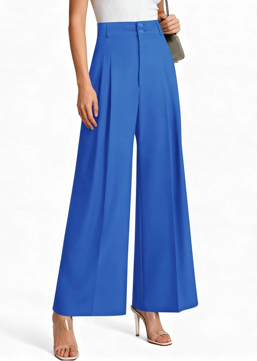 High Waisted Wide Leg Dress Pants
