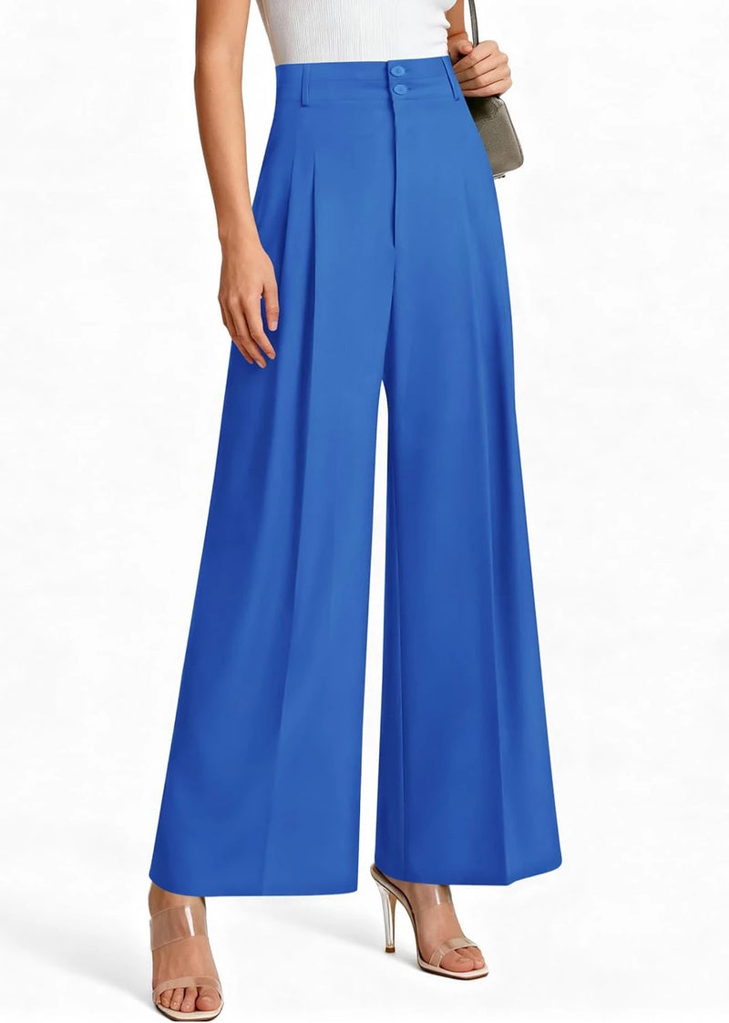 High Waisted Wide Leg Dress Pants