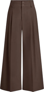 High Waisted Wide Leg Dress Pants
