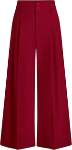High Waisted Wide Leg Dress Pants