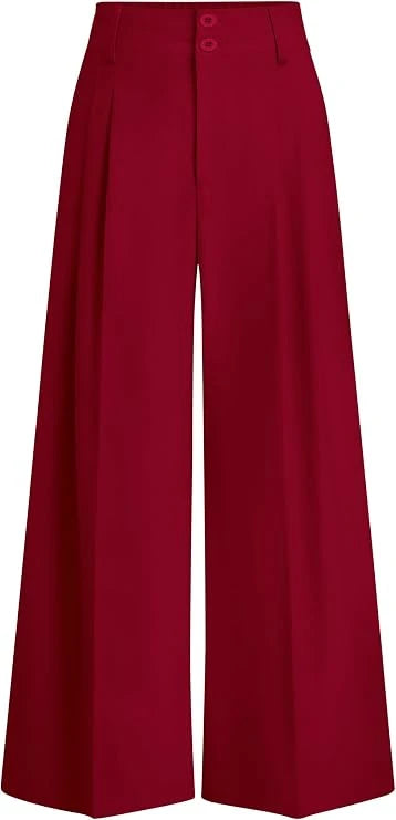 High Waisted Wide Leg Dress Pants