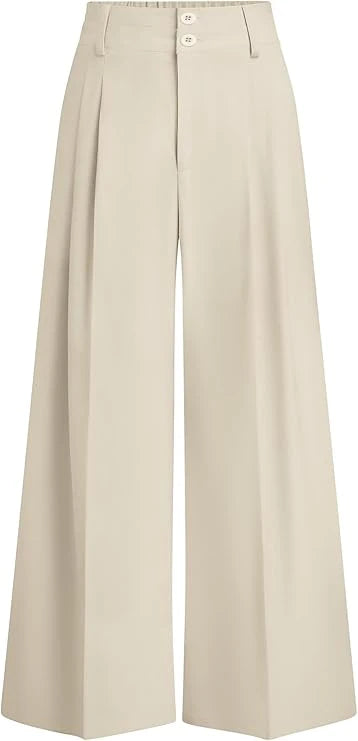 High Waisted Wide Leg Dress Pants