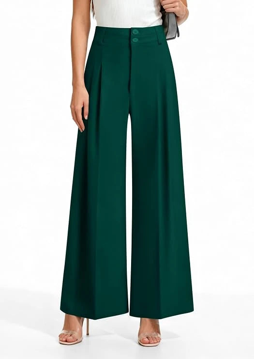 High Waisted Wide Leg Dress Pants