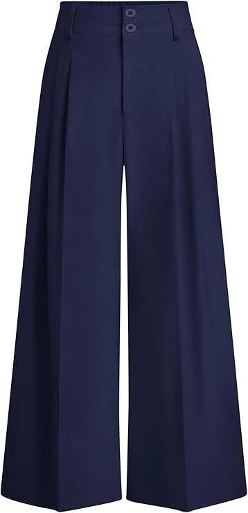 High Waisted Wide Leg Dress Pants