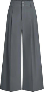 High Waisted Wide Leg Dress Pants