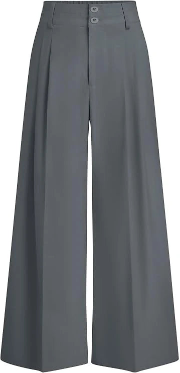High Waisted Wide Leg Dress Pants