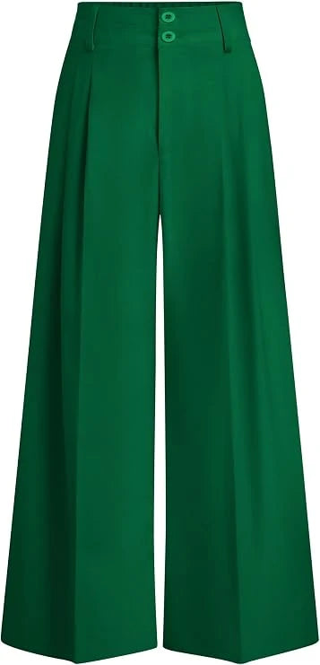 High Waisted Wide Leg Dress Pants