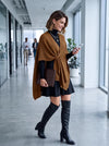 Dokotoo Soft Poncho Wrap Sweater