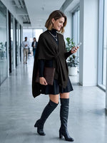 Dokotoo Soft Poncho Wrap Sweater