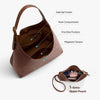 Slouchy Vegan Leather Hobo Bag