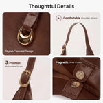 Slouchy Vegan Leather Hobo Bag