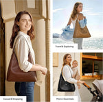 Slouchy Vegan Leather Hobo Bag