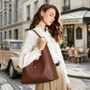 Slouchy Vegan Leather Hobo Bag