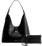 Slouchy Vegan Leather Hobo Bag