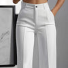 High-Waisted Straight-Leg Trousers