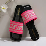 Minimalist Cloth Band Slide Sandals