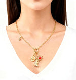 Gold Plated Charm Necklace