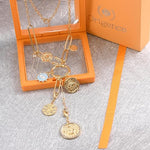 Gold Plated Charm Necklace