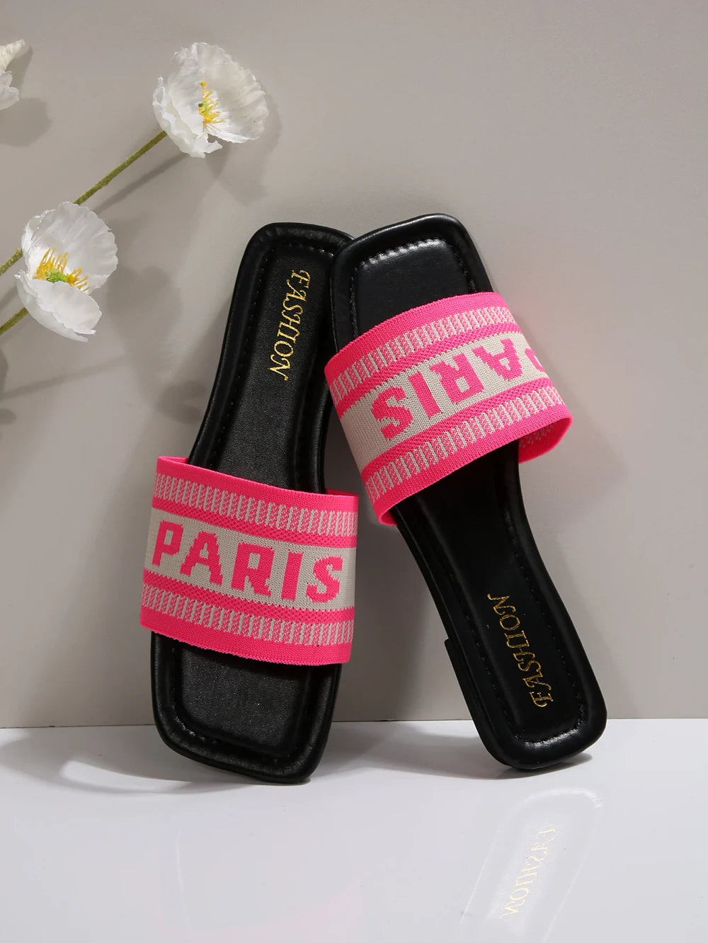 Minimalist Cloth Band Slide Sandals