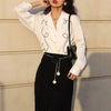 Camellia Flower Metal Waist Chain Belt