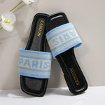 Minimalist Cloth Band Slide Sandals