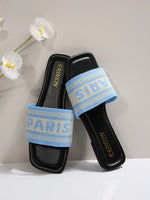 Minimalist Cloth Band Slide Sandals
