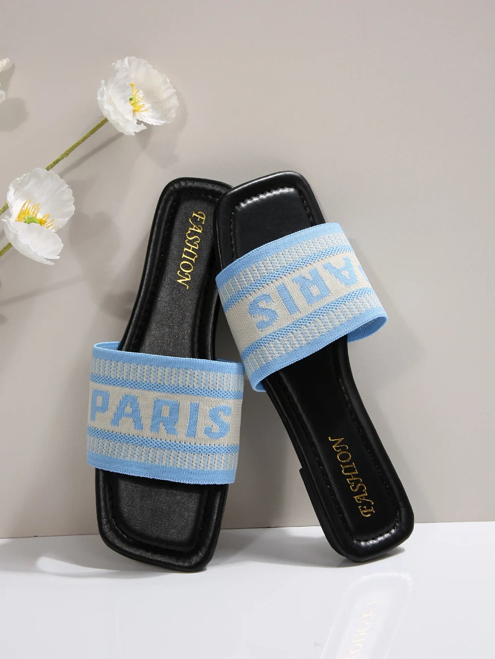 Minimalist Cloth Band Slide Sandals